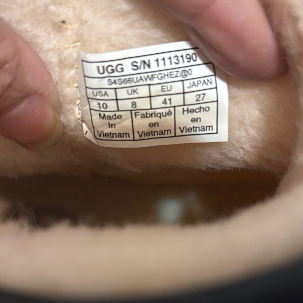 UGG Classic Clear PVC Shearling Short Waterproof Boots with Pale Yellow Lining - Picture 10 of 16